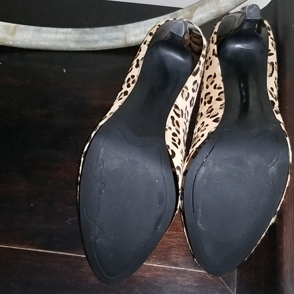 Franco Sarto Leopard heels size 9W - Picture 3 of 6